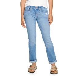Women's Sonoma Goods For Life® Supersoft Midrise Straight-Leg Jeans -Sonoma Goods Shop 3022856 Authentic Medium Wash