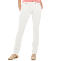 Women's Sonoma Goods For Life® Supersoft Midrise Straight-Leg Jeans -Sonoma Goods Shop 3022856 White