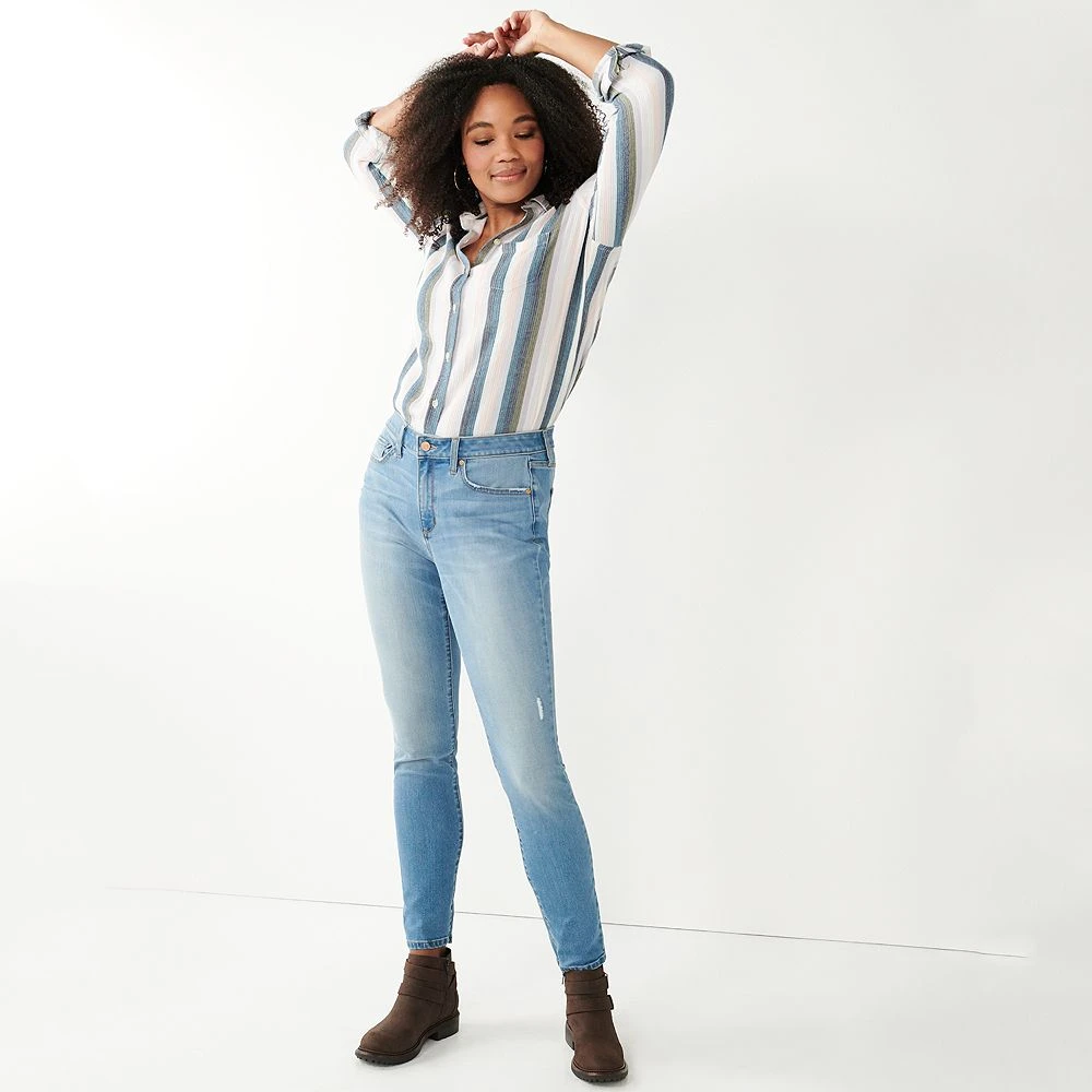 Women's Sonoma Goods For Life® Curvy High-Waisted Skinny Jeans 12 Women's Sonoma Goods For Life® Curvy High-Waisted Skinny Jeans - Image 12