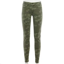 Women's Sonoma Goods For Life® Curvy High-Waisted Skinny Jeans 19 Women's Sonoma Goods For Life® Curvy High-Waisted Skinny Jeans -Sonoma Goods Shop 4342530 Green Camo