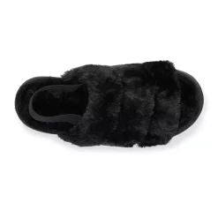 Women's Sonoma Goods For Life® Faux Fur Slide Slipper with Backstrap -Sonoma Goods Shop 4797542 ALT4