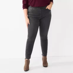 Plus Size Sonoma Goods For Life® Comfortable Favorite Mid-Rise Jeggings -Sonoma Goods Shop 4916239 Skylane
