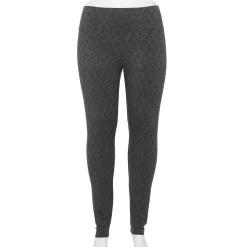 Plus Size Sonoma Goods For Life® Midrise Leggings -Sonoma Goods Shop 4966829 Gray Geo Floral