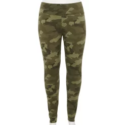 Plus Size Sonoma Goods For Life® Midrise Leggings -Sonoma Goods Shop 4966829 Green Camo