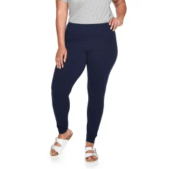 Plus Size Sonoma Goods For Life® Midrise Leggings -Sonoma Goods Shop 4966829 Navy