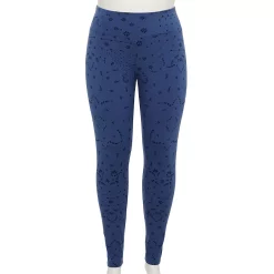 Plus Size Sonoma Goods For Life® Midrise Leggings -Sonoma Goods Shop 4966829 Navy Geo Floral