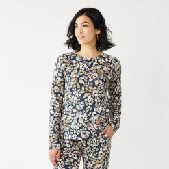 Women's Sonoma Goods For Life® Everyday Crewneck Sweatshirt 39 Women's Sonoma Goods For Life® Everyday Crewneck Sweatshirt -Sonoma Goods Shop 4974237 Navy Floral