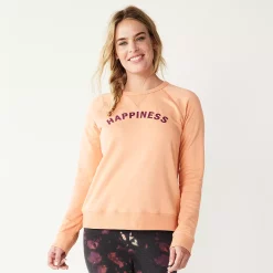 Women's Sonoma Goods For Life® Everyday Crewneck Sweatshirt 41 Women's Sonoma Goods For Life® Everyday Crewneck Sweatshirt -Sonoma Goods Shop 4974237 Peach Happiness
