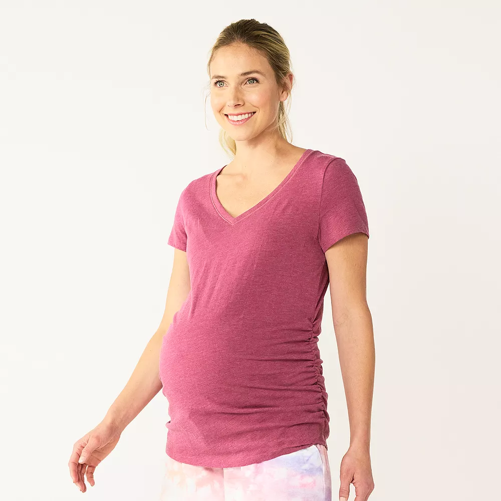 Maternity Sonoma Goods For Life® Essential V-Neck Tee 8 Maternity Sonoma Goods For Life® Essential V-Neck Tee - Image 8