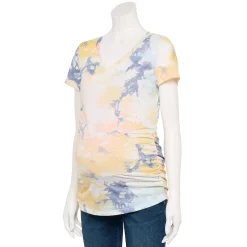 Maternity Sonoma Goods For Life® Essential V-Neck Tee 32 Maternity Sonoma Goods For Life® Essential V-Neck Tee -Sonoma Goods Shop 4980526 Neutral Tie Dye