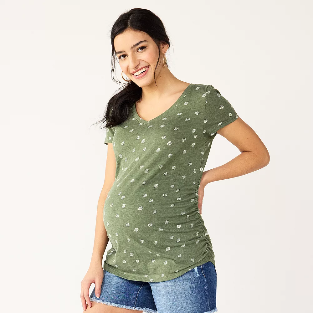 Maternity Sonoma Goods For Life® Essential V-Neck Tee 12 Maternity Sonoma Goods For Life® Essential V-Neck Tee - Image 12