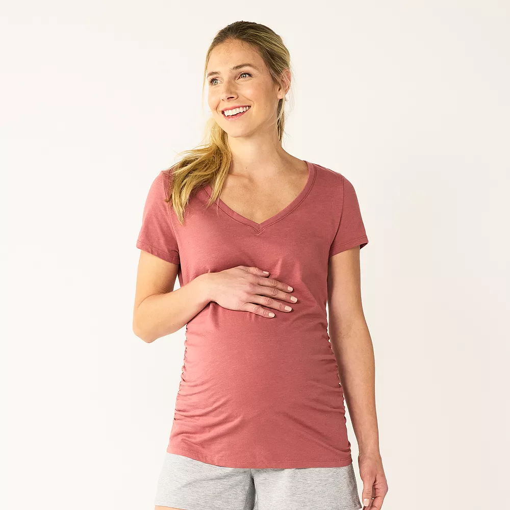 Maternity Sonoma Goods For Life® Essential V-Neck Tee 1 Maternity Sonoma Goods For Life® Essential V-Neck Tee