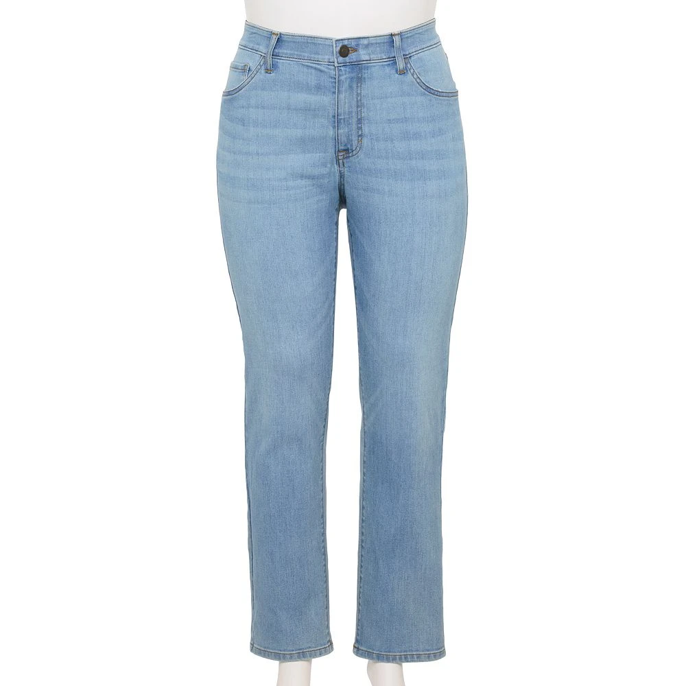 Plus Size Sonoma Goods For Life® Premium Mid-Rise Curvy Straight-Leg Jeans 6 Plus Size Sonoma Goods For Life® Premium Mid-Rise Curvy Straight-Leg Jeans - Image 6