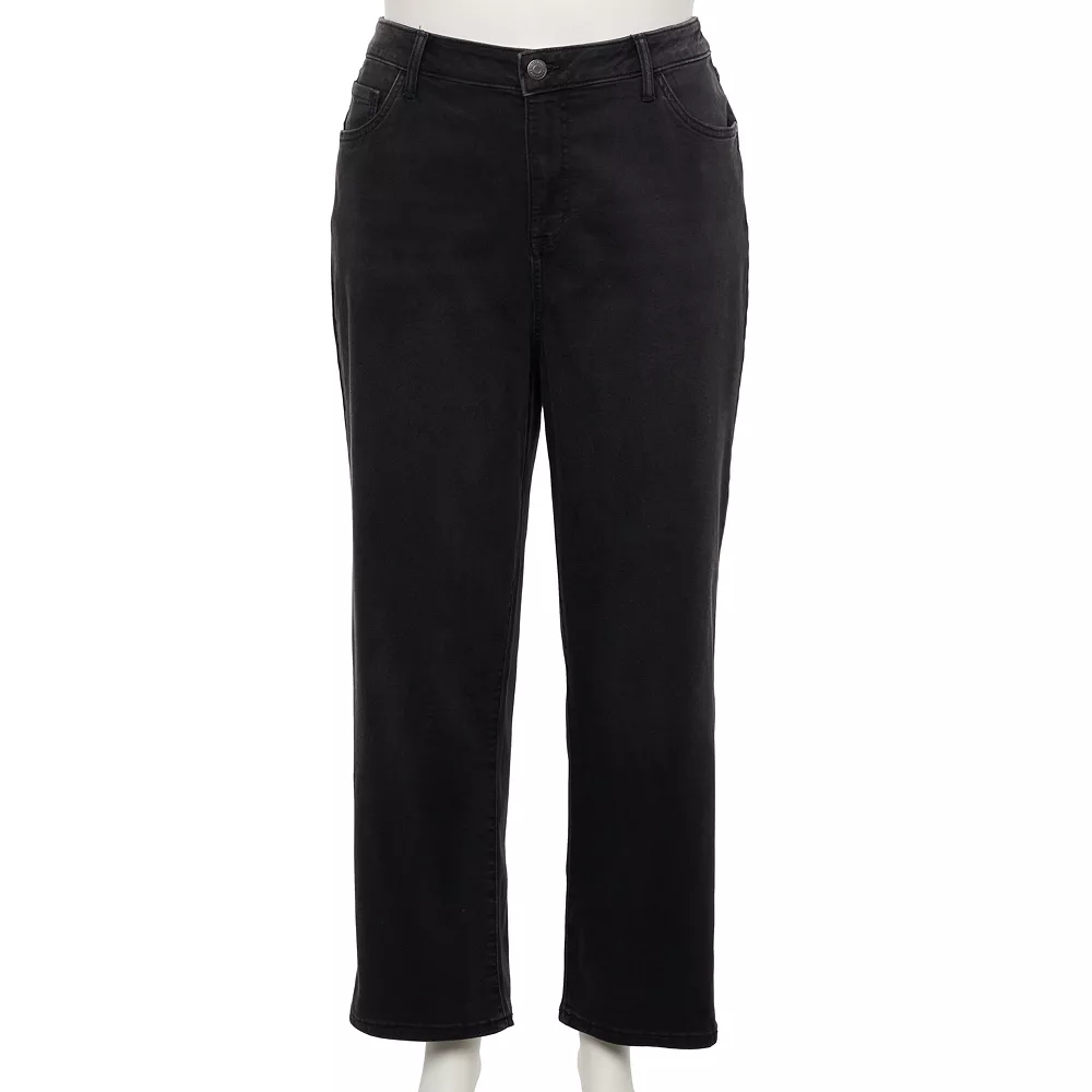 Plus Size Sonoma Goods For Life® Premium Curvy High-Waisted Straight-Leg Crop Jeans 2 Plus Size Sonoma Goods For Life® Premium Curvy High-Waisted Straight-Leg Crop Jeans - Image 2