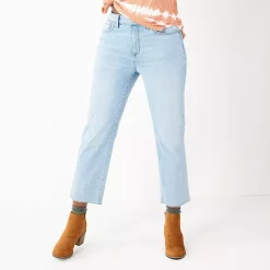Petite Sonoma Goods For Life® High-Waisted Straight-Leg Crop Jeans 7 Petite Sonoma Goods For Life® High-Waisted Straight-Leg Crop Jeans -Sonoma Goods Shop 5132570 Light Wash
