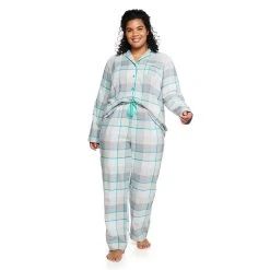 Plus Size Sonoma Goods For Life® Flannel Pajama Shirt & Pajama Pants Set 11 Plus Size Sonoma Goods For Life® Flannel Pajama Shirt & Pajama Pants Set -Sonoma Goods Shop 5146738 ALT2