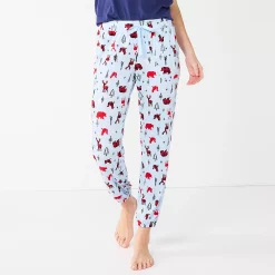 Women's Sonoma Goods For Life® Snit Banded Bottom Pajama Pants -Sonoma Goods Shop 5161200 Cabin Fever
