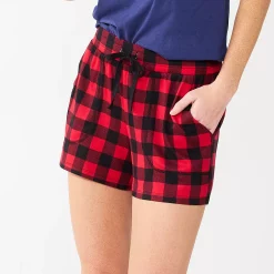 Women's Sonoma Goods For Life® Snit Pajama Shorts 11 Women's Sonoma Goods For Life® Snit Pajama Shorts -Sonoma Goods Shop 5161202 Red Mini Buff