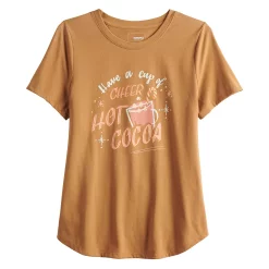 Women's Sonoma Goods For Life® Short Sleeve Holiday Graphic Tee -Sonoma Goods Shop 5180762 ALT5
