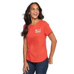 Women's Sonoma Goods For Life® Short Sleeve Holiday Graphic Tee -Sonoma Goods Shop 5180762 Merry Red Chest