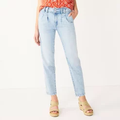 Women's Sonoma Goods For Life® High Rise Pleat Front Jeans -Sonoma Goods Shop 5193062 Rockrose