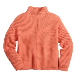 Women's Sonoma Goods For Life® Exposed Seaming Mockneck Sweater -Sonoma Goods Shop 5195667 ALT5