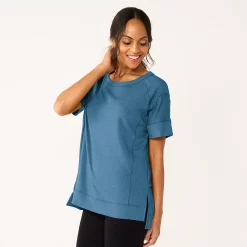 Women's Sonoma Goods For Life® Supersoft Short Sleeve Tunic -Sonoma Goods Shop 5231865 Blue