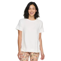 Women's Sonoma Goods For Life® Supersoft Short Sleeve Tunic -Sonoma Goods Shop 5231865 Cream White