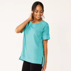 Women's Sonoma Goods For Life® Supersoft Short Sleeve Tunic -Sonoma Goods Shop 5231865 Light Blue
