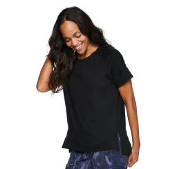 Women's Sonoma Goods For Life® Supersoft Short Sleeve Tunic -Sonoma Goods Shop 5231865 Pitch Black