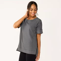 Women's Sonoma Goods For Life® Supersoft Short Sleeve Tunic -Sonoma Goods Shop 5231865 Storm Abyss