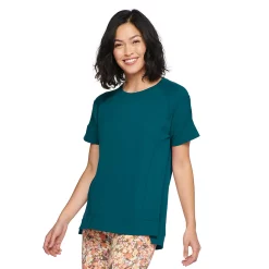 Women's Sonoma Goods For Life® Supersoft Short Sleeve Tunic -Sonoma Goods Shop 5231865 Teal