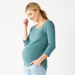 Maternity Sonoma Goods For Life® Essential Scoopneck Tee 6 Maternity Sonoma Goods For Life® Essential Scoopneck Tee -Sonoma Goods Shop 5236820 Huxley Blue
