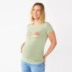Maternity Sonoma Goods For Life® Fitted Crewneck Graphic Tee -Sonoma Goods Shop 5237042 Hello Pumpkin