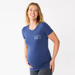 Maternity Sonoma Goods For Life® Fitted Crewneck Graphic Tee -Sonoma Goods Shop 5237042 Mom Vibes