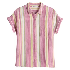 Women's Sonoma Goods For Life® Button-Front Shirt -Sonoma Goods Shop 5254682 ALT5