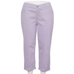 Plus Size Sonoma Goods For Life® Premium Rolled Girlfriend Jeans -Sonoma Goods Shop 5272706 Liam Lavender