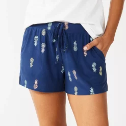 Women's Sonoma Goods For Life® Pajama Shorts -Sonoma Goods Shop 5490352 Navy Pineapple