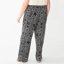 Plus Size Sonoma Goods For Life® Linen-Blend Wide-Leg Pants -Sonoma Goods Shop 5517827 ALT