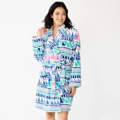 Women's Sonoma Goods For Life® Short Plush Robe -Sonoma Goods Shop 5574694 Multi Geo