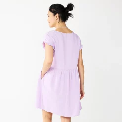 Women's Sonoma Goods For Life® Short Sleeve Popover Dress -Sonoma Goods Shop 5578946 ALT