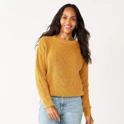 Women's Sonoma Goods For Life® Textured Drop-Shoulder Sweater 16 Women's Sonoma Goods For Life® Textured Drop-Shoulder Sweater -Sonoma Goods Shop 5579623 Gold