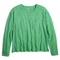 Women's Sonoma Goods For Life® Long Sleeve Pocket Tee -Sonoma Goods Shop 5585375 ALT5