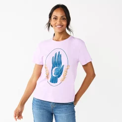 Women's Sonoma Goods For Life® Relaxed Graphic Tee 30 Women's Sonoma Goods For Life® Relaxed Graphic Tee -Sonoma Goods Shop 5596692 Purple Cosmic Hand