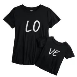 Maternity Sonoma Goods For Life® Mommy & Me Graphic Tee Set -Sonoma Goods Shop 5599953 Love