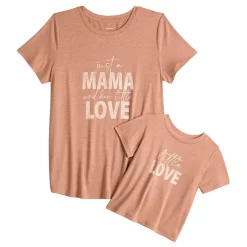 Maternity Sonoma Goods For Life® Mommy & Me Graphic Tee Set -Sonoma Goods Shop 5599953 Mama Little Love