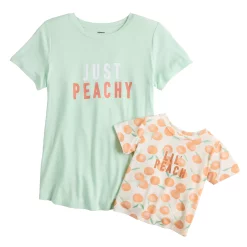 Maternity Sonoma Goods For Life® Mommy & Me Graphic Tee Set -Sonoma Goods Shop 5599953 Peachy