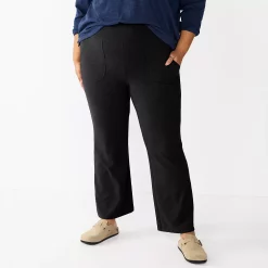 Plus Size Sonoma Goods For Life® High-Waisted Flare Leggings -Sonoma Goods Shop 5613405 Black