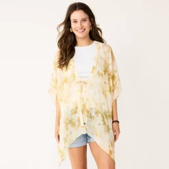 Women's Sonoma Goods For Life® Easy Tye Dye Tie Front Ruana