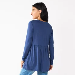 Maternity Sonoma Goods For Life® Long Sleeve Empire Waist Top -Sonoma Goods Shop 5635424 ALT